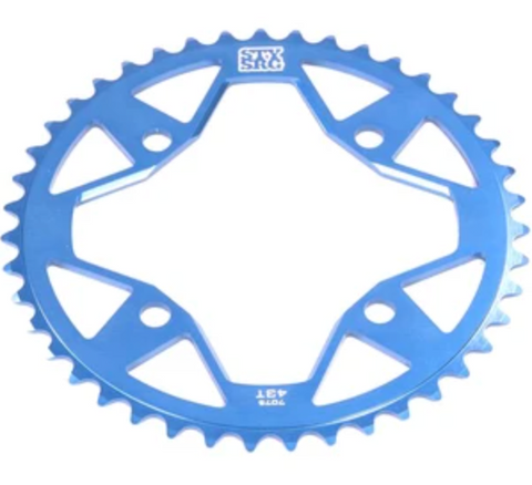 Stay Strong 7075 Alloy 4 Bolt Chainring Blue