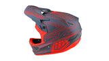 TLD D3 Fiberlite Spiderstripe grey/red Helm SALE