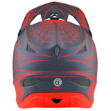 TLD D3 Fiberlite Spiderstripe grey/red Helm SALE
