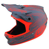 TLD D3 Fiberlite Spiderstripe grey/red Helm SALE