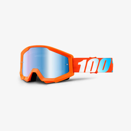 100% The strata jr. Goggle orange - Blue lens