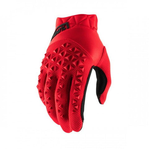 100% Airmatic Glove Red Black