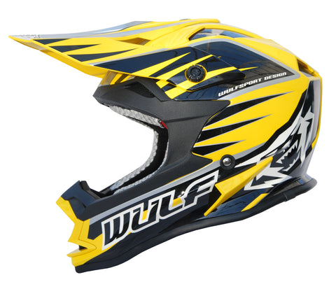 Wulfsport Race Advance Helmets Yellow